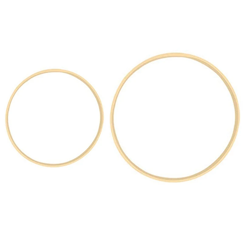 Акция! Кольца из бамбука для снов 2 шт., деревянные круглые кольца «Ловец» «сделай сам», обруч для цветочного венка, Декор для дома, сада, растений, 18 см и 23 см