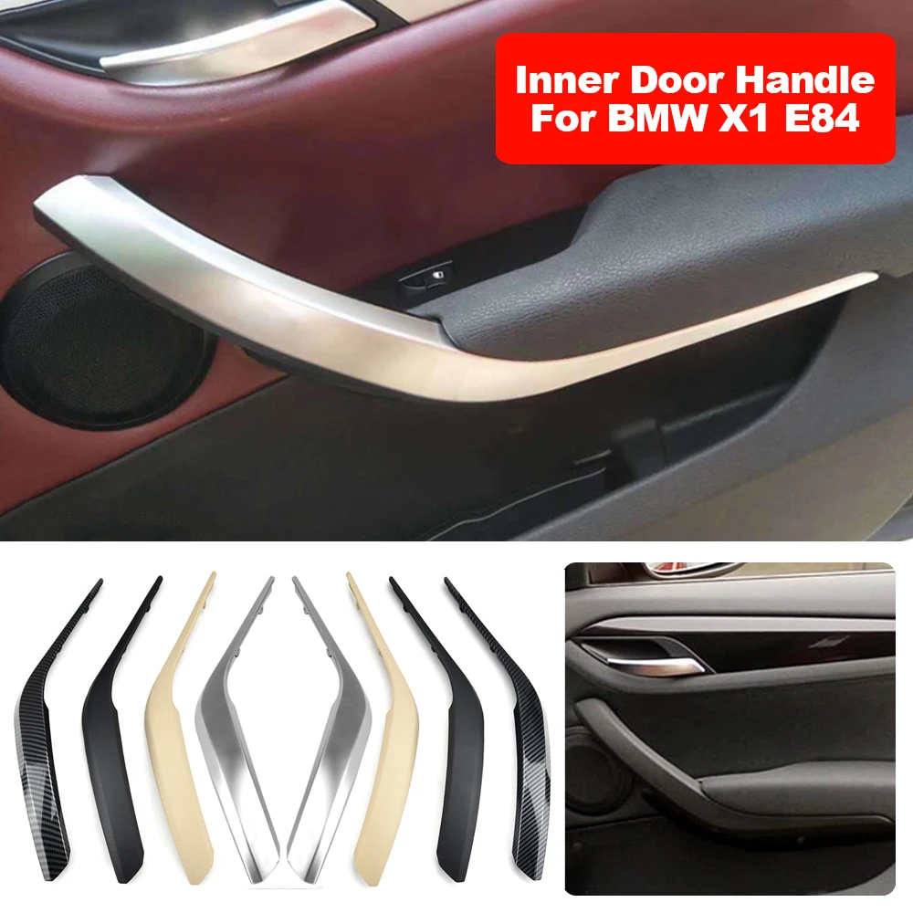 

Car Inner Door Panel Handle Cover For BMW X1 E84 2010-2016 Auto Left Right Interior Door Armrest Pull Trim Cover Beige Black