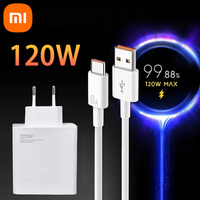 Xiaomi 120W Charger Turbo Fast Charge Eu/Us Hyper Charge Adapter Cable For Redmi Note 11 12 13 Pro Plus Mi 14 13 13T Poco Phone
