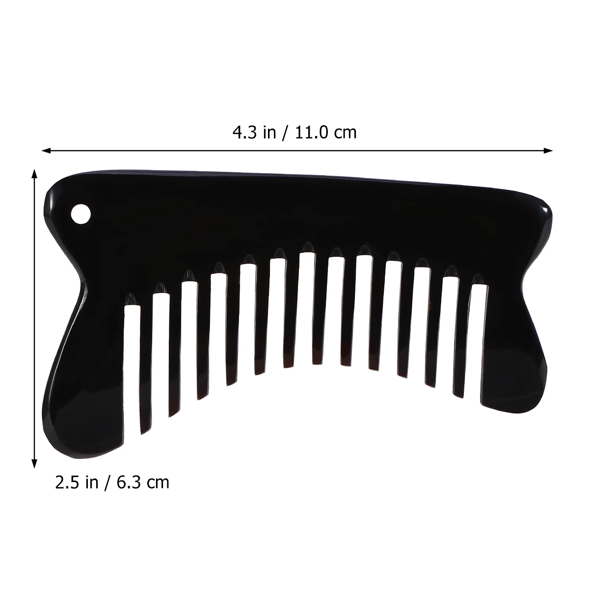 

Ox Horn Hair Comb Massage Scalp Tool Anti Static Wide Tooth Portable Practical Body Care Frizz Free Lightweight