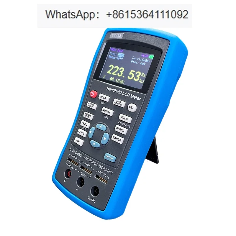 New ET430 Multifunction LCR Handheld Digital Bridge Meter DCR Mode High Precision Capacitance Inductance Resistance Meter Tester