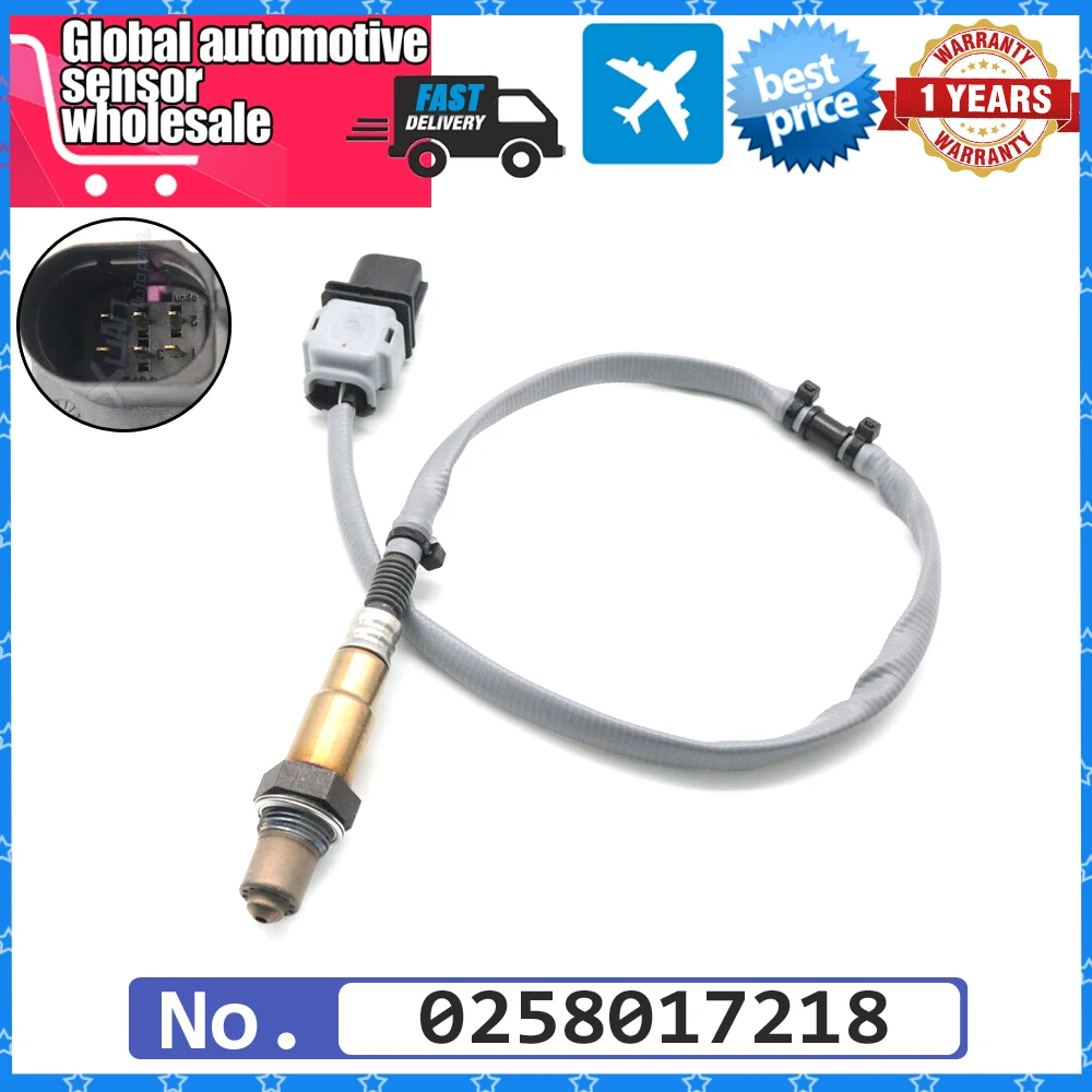 NEW Front Upstream Left Air Fuel Ratio Lambda O2 Oxygen Sensor 0258017218 For Porsche Panamera 3.0L 3.6L 4.8L 10-16 97060612301