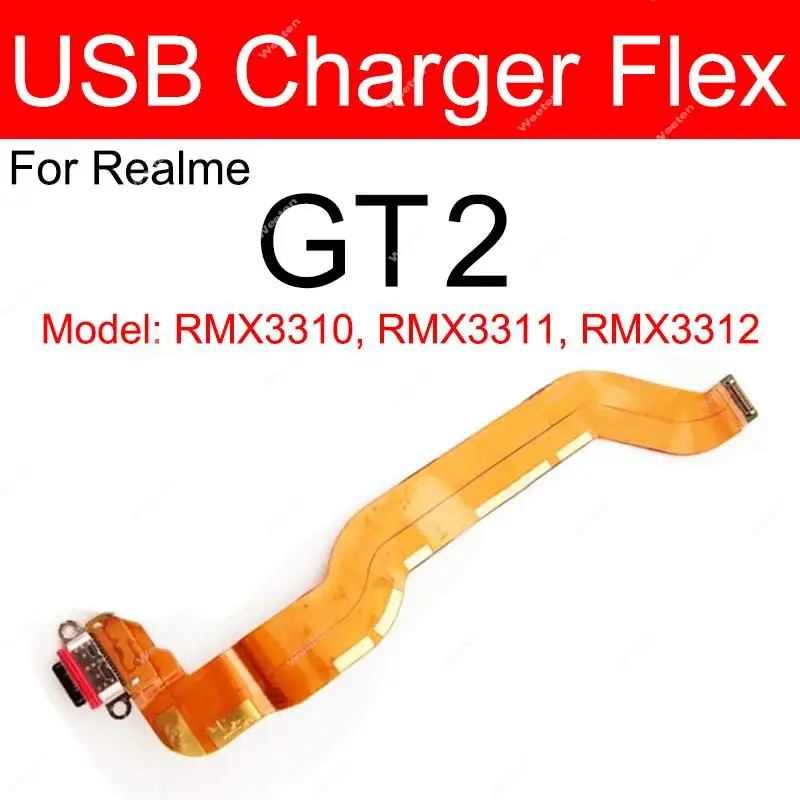 USB Charging Dock Flex Cable For Realme GT Neo 2 3 GT 2 GT 5 Pro GT2 Master Explorer USB Charger Port Connector Flex Ribbon