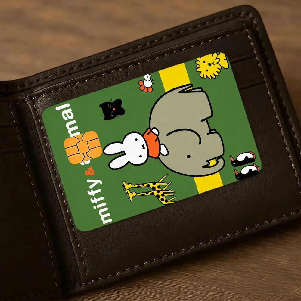 Cartoon M-miffy Niedliche Wasserdichte Hautschutz-Aufkleber für Bankkarten, Kreditkarten, Debitkarten und Fahrkarten für den öffentlichen Nahverkehr – Detail 12