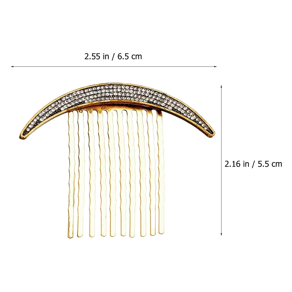 

1 Set Vintage Decor Set Classic Side Comb Clips Premium Alloy Wedding Hair Combs Hair Jewelry For Women Party Bridal Accessories