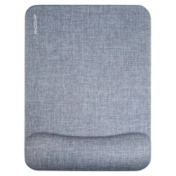 EXCO Ergonomic Mouse Pad with Silicone Wrist Support Rest Comfortable Computer Mousepad Non-Slip PU Base for Home Office Laptop