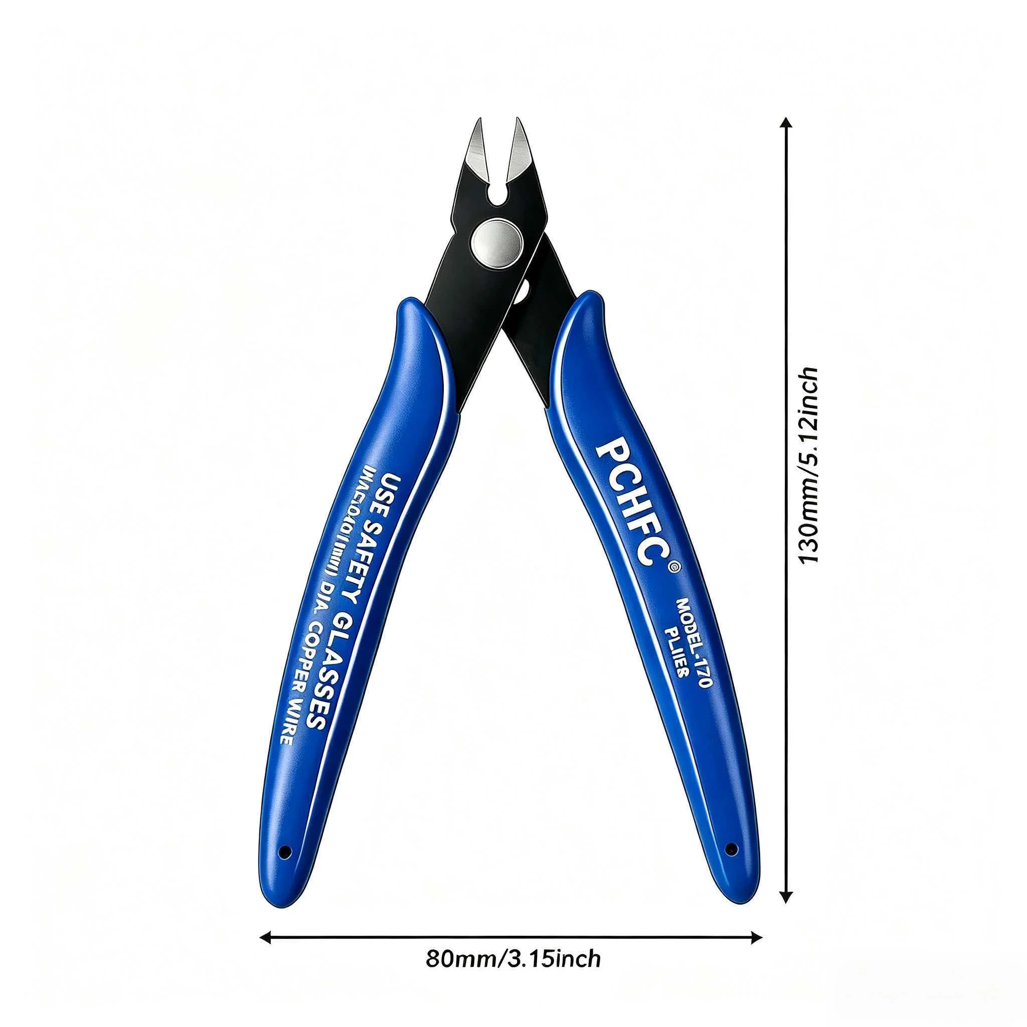 Diagonal Pliers Carbon Steel Pliers Electrical Wire Cable Cutters , Wire Snips for Electronics Soft Copper Jewelry