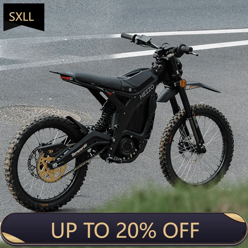 

Высокоскоростной электрический горный велосипед SXLL 72В с алюминиевой рамой, литиевым бесщеточным мотор-колесом на заднем колесе, 40Ач, крутящий момент 400Нм, скорость 90 км/ч