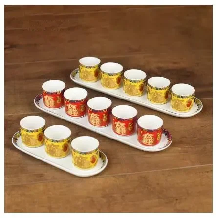 Recruiting Wealth and Wealth, Consecutive Sitting Cup Ceramic Immortal Family Wealth God Wine Cup The Altar Enshrines Cups