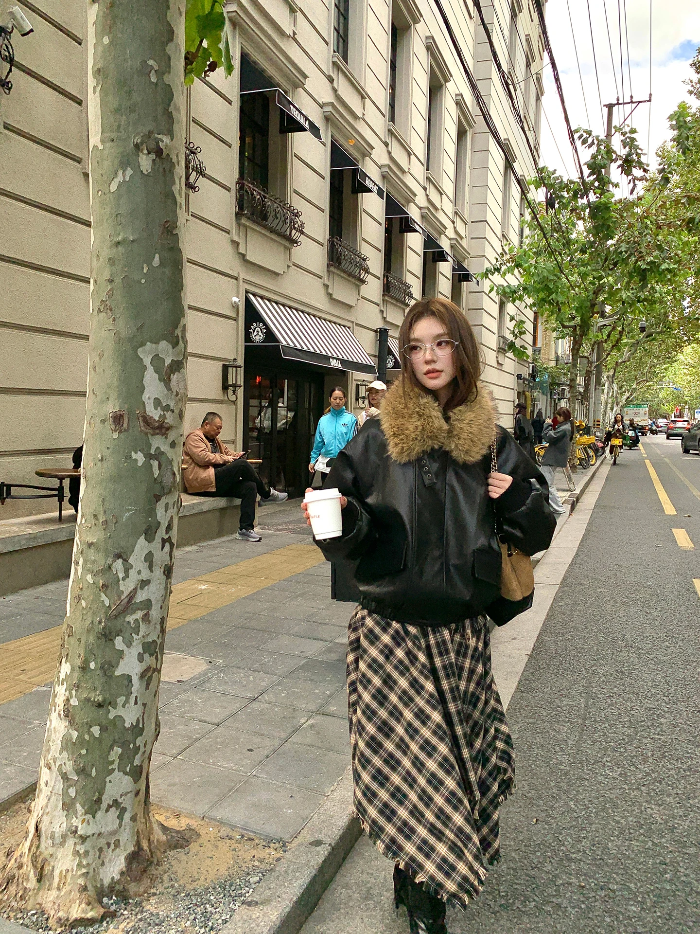 Czerwony Sklep Odzieżowy Celebri Damska Kurtka Thiened Bla ze Skóry PU Zimowa Kurtka Sli Dojazdy do Pracy Długa Kurtka z Zamkiem Błyskawicznym