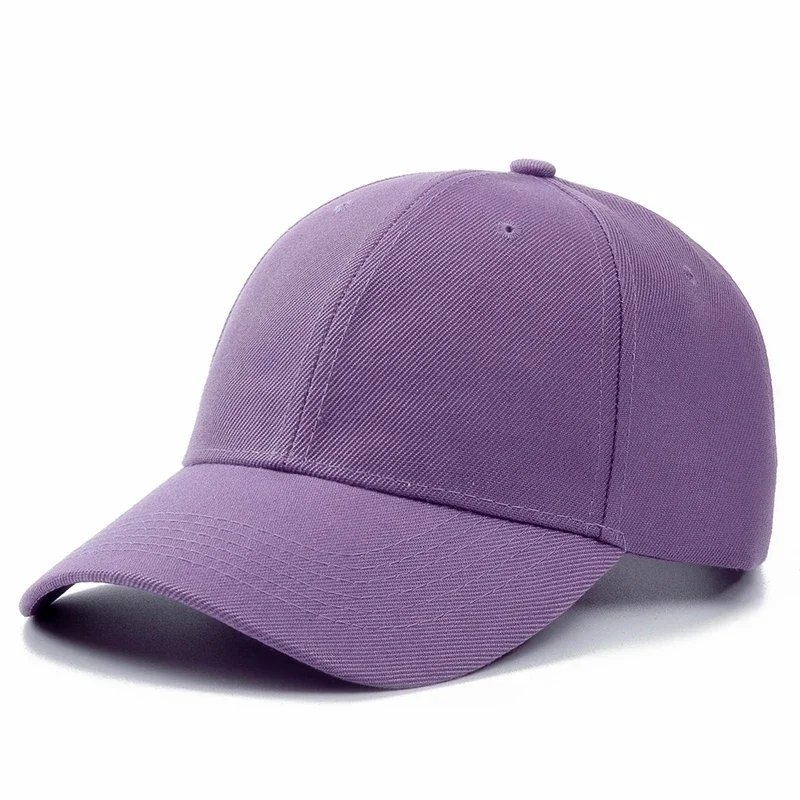 Effen kleur baseball caps voor dames heren zomerzonhoeden verstelbare snapback hoeden unisex straat hiphophoed zonneklep caps