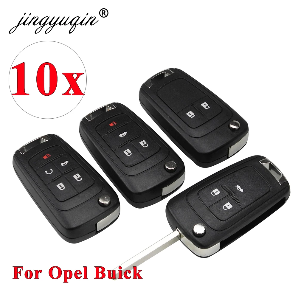 Guscio Chiave Ricambio Per Opel Con 2 Pulsanti + Lama Vergine + Portachiavi – Compatibile Con Astra, Insignia, Zafira, Mokka, Vectra E Vauxhall - 3