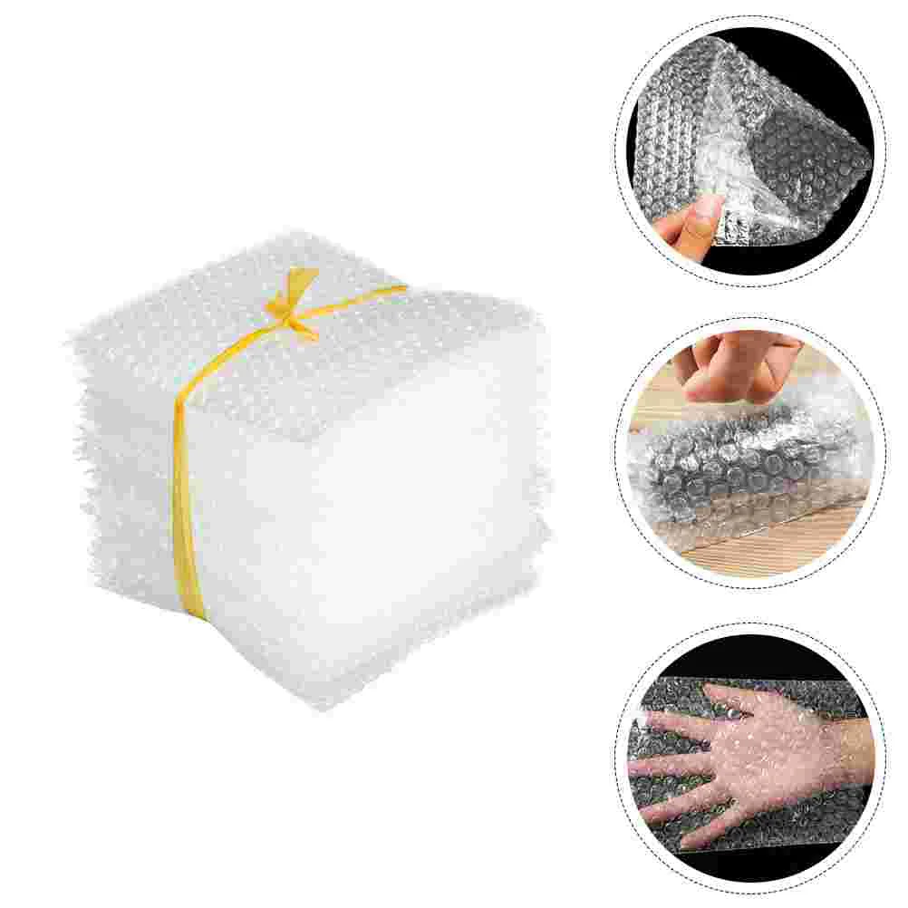 100 PCS Double Walled Cushioning Packaging Envelopes Clear Wrapping White Simple Pouches