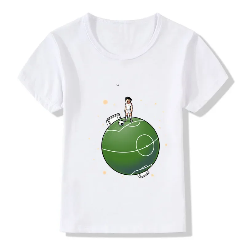 Anime Captain Tsubasa Le Petit Footballer Print Cartoon T-shirts Summer Kids T shirt Girls Boys Clothes Children Tops,HKP2309