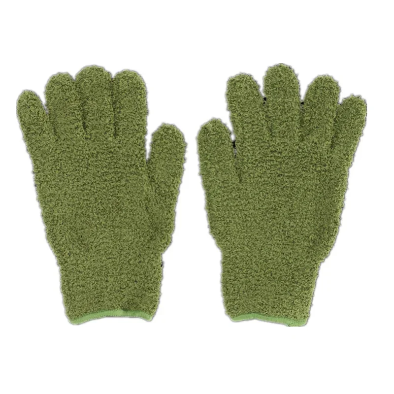 1 Par Car Wash Microfiber Dust Gloves Coral Fleece Gloves Cleaning Housework Absorbent Gloves Guantes De Lavado De Autos