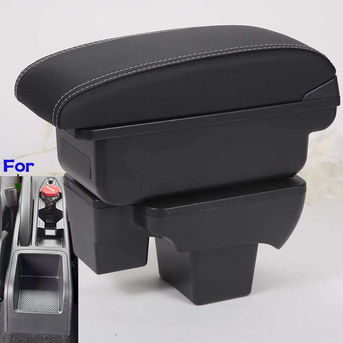 Für Volkswagen POLO Armlehne Box Für Volkswagen frtus VW Polo Auto Armlehne 2020-2025 Gewidmet Auto Lagerung Box Auto zubehör