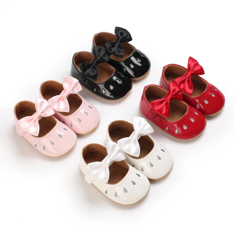 Lauflernschuhe für Babys (0–12 Monate), Prinzessinnenschuhe, PU-Leder, weiche Sohle, niedlich, modisch – Detail 3