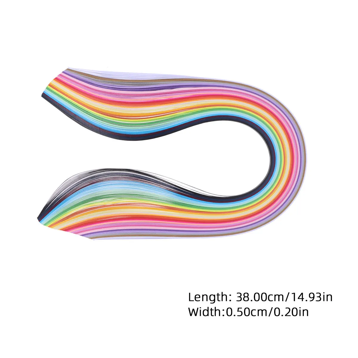 종이 퀼링 스트립 26가지 색상 5mm 폭 DIY 공예 꽃 동물 식물 교실 웨딩 파티 장식용