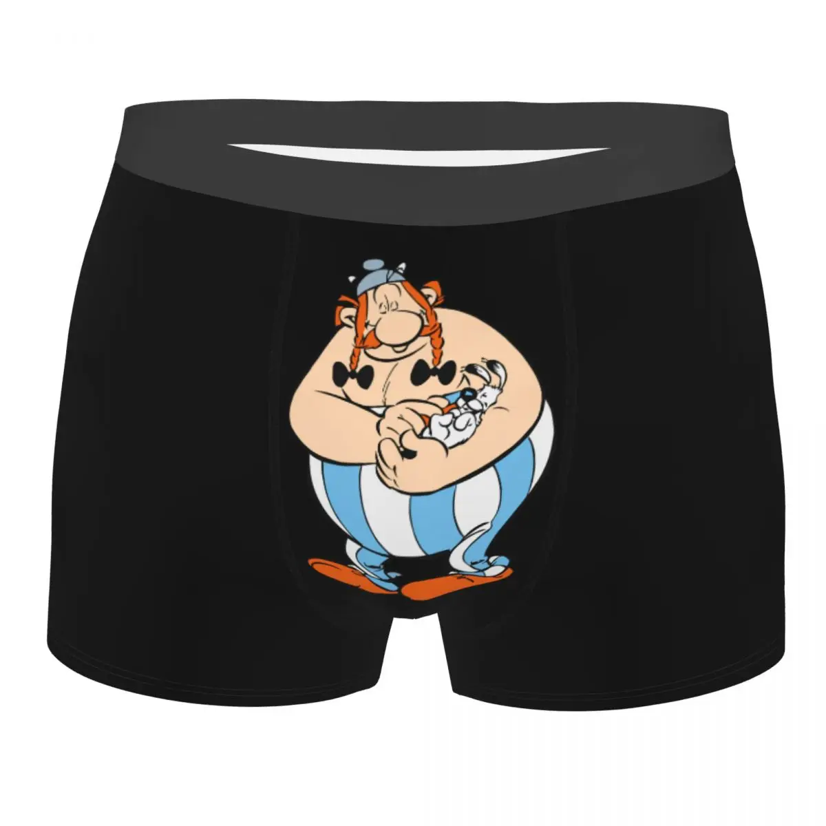 Sous-vêtement pour Homme, caleçon respirant, Sexy, dessin animé, Obelix et Dogmatix Asterix, S-XXL