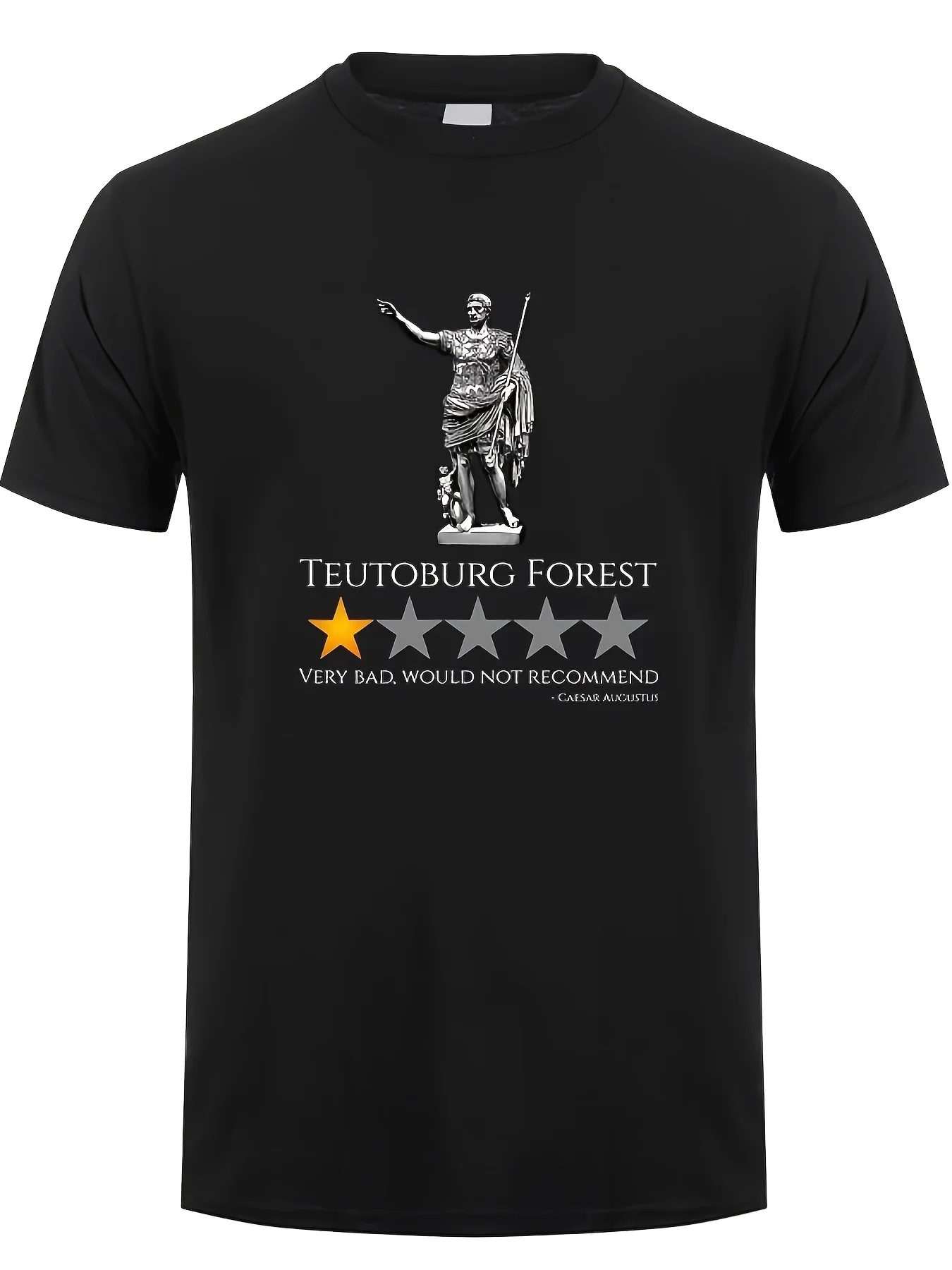 Caesar Augustus Battle of The Teutoburg Forest Ancient Roman History T-Shirt Summer Streetwear Short-Sleeve Tee Breathable