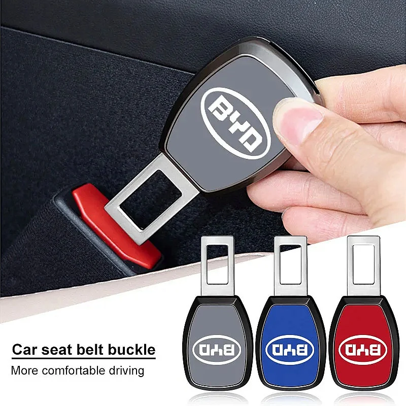 Premium 1PC Car Seatbelt Extension Converter For BYD Atto 3 Seal Dolphin Han Tang Song Yuan, Safety Seat Belt Buckle Extender Ad