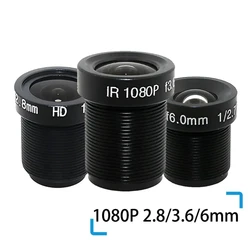 5PCS 1080P 2.8/3.6/6mm CCTV LENS Security Camera Lens M12 2MP Aperture F1.8, 1/2.5