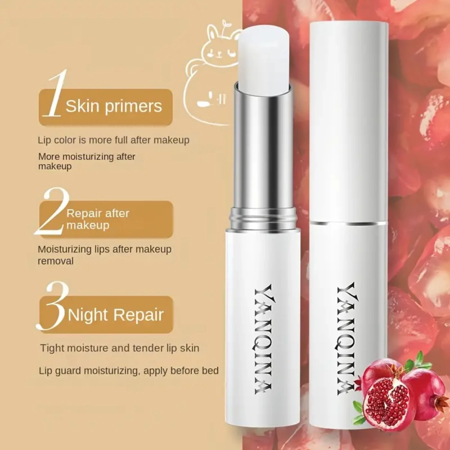 Colorless Lip Moisturizing Balm for Gentle Dry Skin Removal and Non-Sticky Gloss - Lip Tint with Nourishing Formula for Hydrated