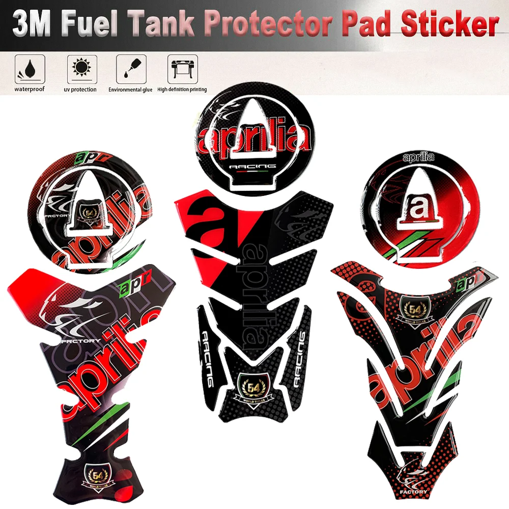 For Aprilia RSV4 TuonoV4 Tank Pad Sticker Motorcycle Accessories Fueltank Protector Cover Factory Tuono1100 Tuono V4 RS4 1100 50