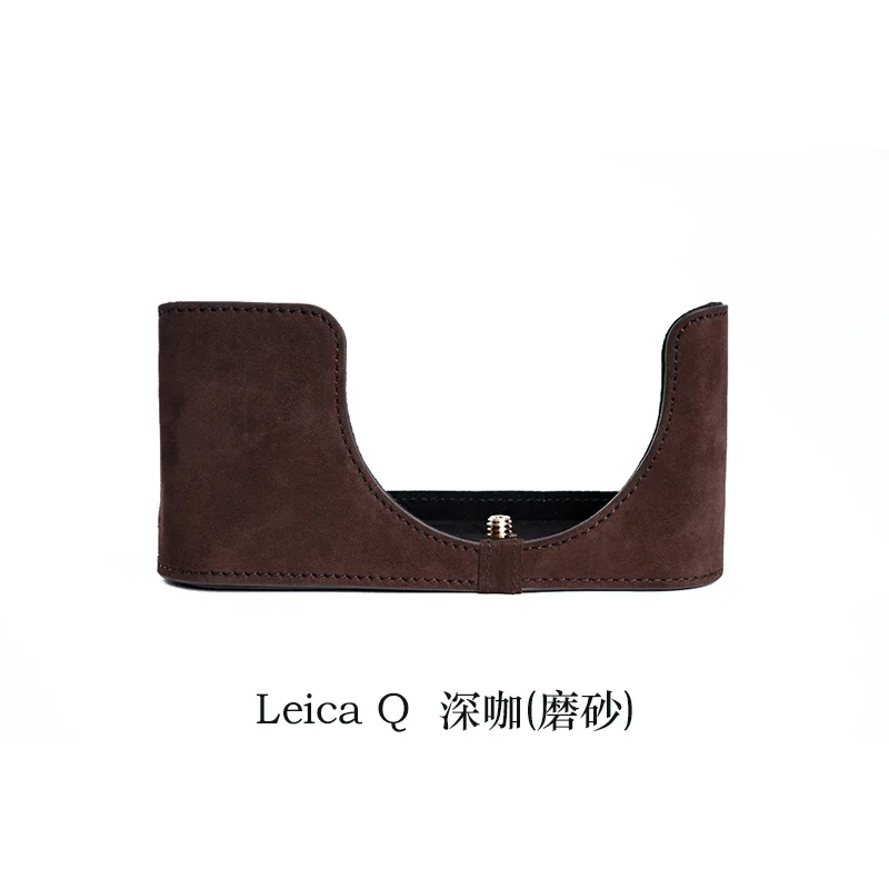 for LEICA Q Typ116 Q-P Genuine Leather Cowhide Camera Half Case Bag Box Cover