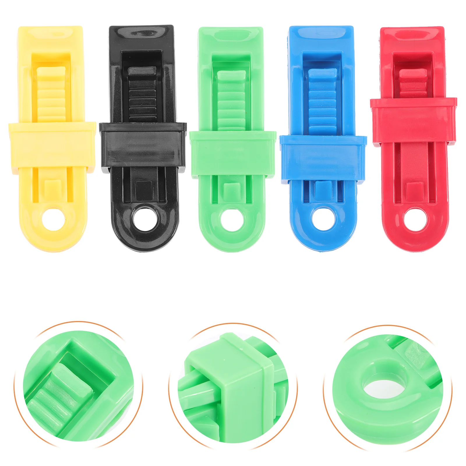 

10Pcs Tent Clips Heavy Duty Windproof Durable Camping Canopy Awning Clips Outdoor Fasteners Convenient Tent Fasteners