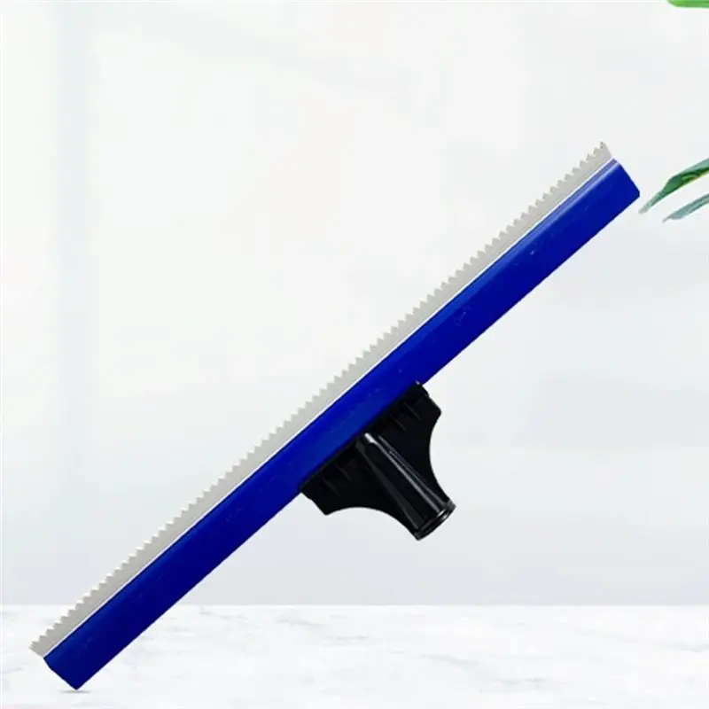 Epoxy Notched Squeegee With Soft Rubber Teeth Floor Squeegee Cement Painting Coating Toothed Tool Construction Tool 20Cm-A97E