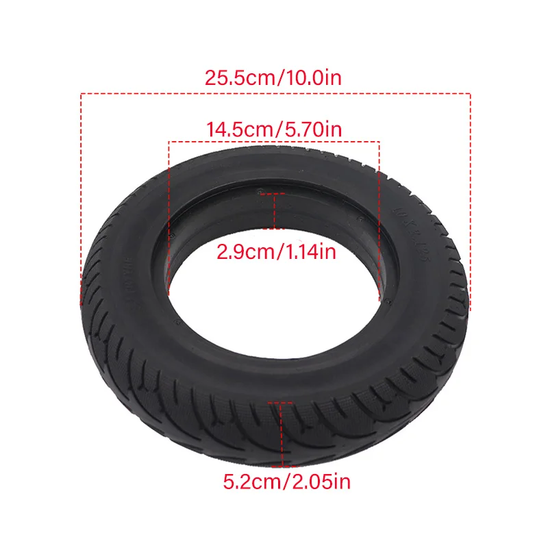 10x2.50/10x2.125 Honeycomb Solid Tyre Explosion-proof tyre Fit For Electric Scooter Balance Car Electric Bicycle Wheel Parts