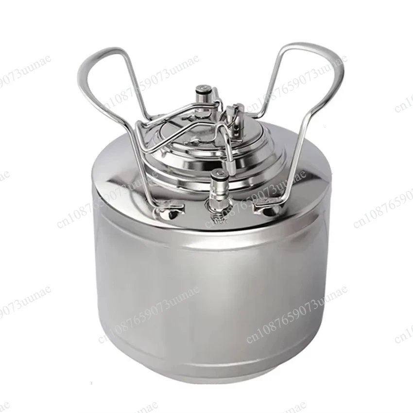 SG710 6L Beer Bucket 304 Stainless Steel Beer Keg Homebrew Keg With Ball Lock Post System Keg Lid With Pressure Relief Valve