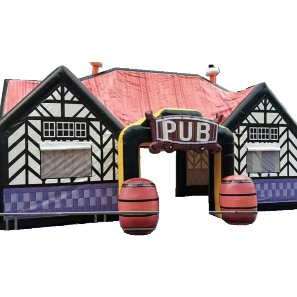 Outdoor Party Event Decoration Commercial Rental Castle Bar Inflatable Irish Pub Tent,inflatable Wine House for Sale