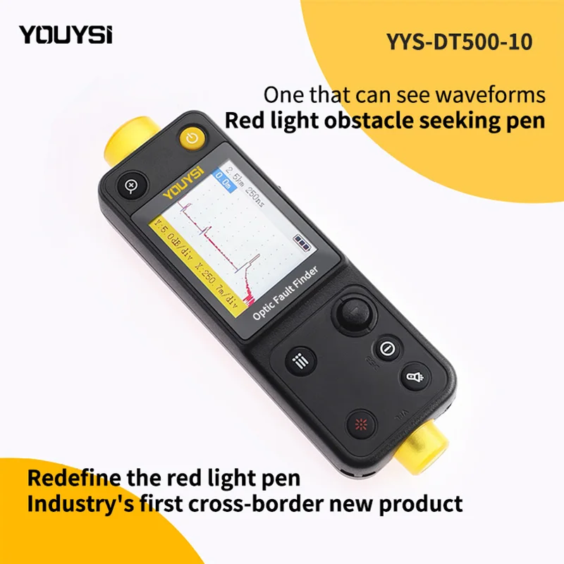 YOUYSI Mini OTDR 20KM Handled optical time-domain reflectometer, Fiber Ranger, FTTB FTTH breakpoint tester Meter YYS-DT500-10