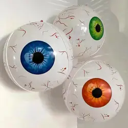 3pcs Halloween Inflatables Eyeball Decorations Bloodshot Eyeballs Indoor Outdoor And Garden Halloween Decors Festival Decoration