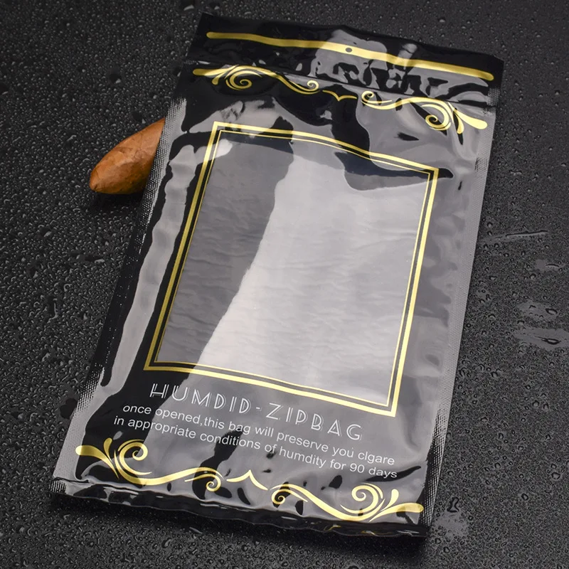 

69% Humidor Bag, Smell Proof Travel Case, Portable Sealed Cigar Pouch Holds 5-7 Cigars with 120 Days Humidity Control (1 Pack)