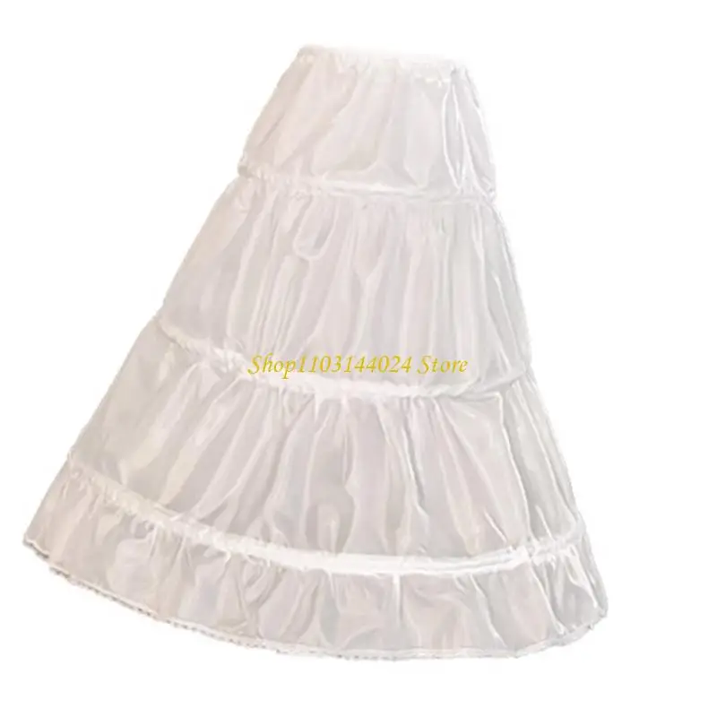 N5KE Childrens Adjustable Underskirt Breathable Polyester Formal Event Attire