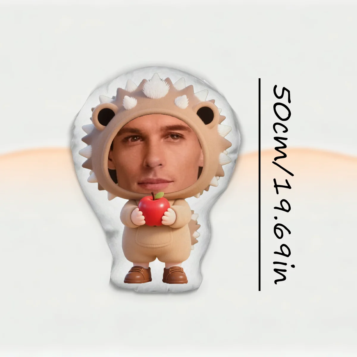 Gepersonaliseerde leuke gezichtskussen - Aangepaste foto dubbelzijdig bedrukking, Egel, ideaal cadeau voor verjaardag, Thanksgiving, Kerstmis, Geschikt voor moeder, Uniek en ademend, Geschikt voor haar, hem, het, vriendin, vader, moeder, familie, vrienden, jubileum, verjaardag, Valentijapon, Valentijnsdag, feestdag, feestdag, feestdag, feestdag, feestdag, feestdag, feestdag, feestdag, feestdag, slaapkamer, feestdag, feestdag, slaapkamer, slaapkamer, feestdag, slaapkamer, slaapkamer, sl