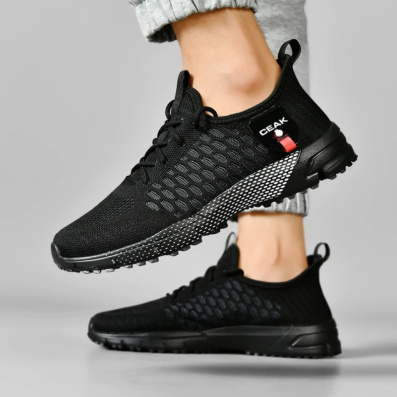 

ELUVA Men’s Sneakers Comfortable Breathable Platform Shoes Summer Man Running Shoes Breathable Comfortable Walking Sneakers Man