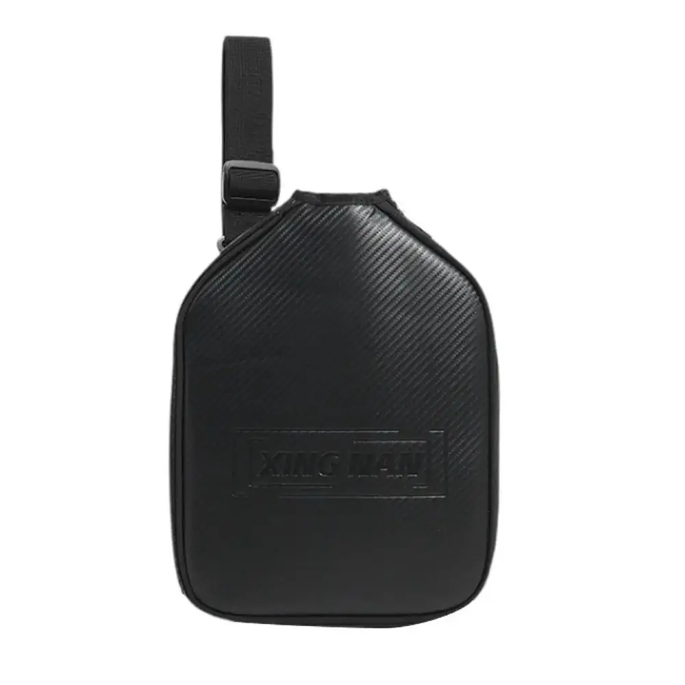 Crossbody Pickleball Shoulder Bag Adjustable Large Capacity Pickleball Paddle Cover Comfortable Straps Black Sports Fitness Bag
