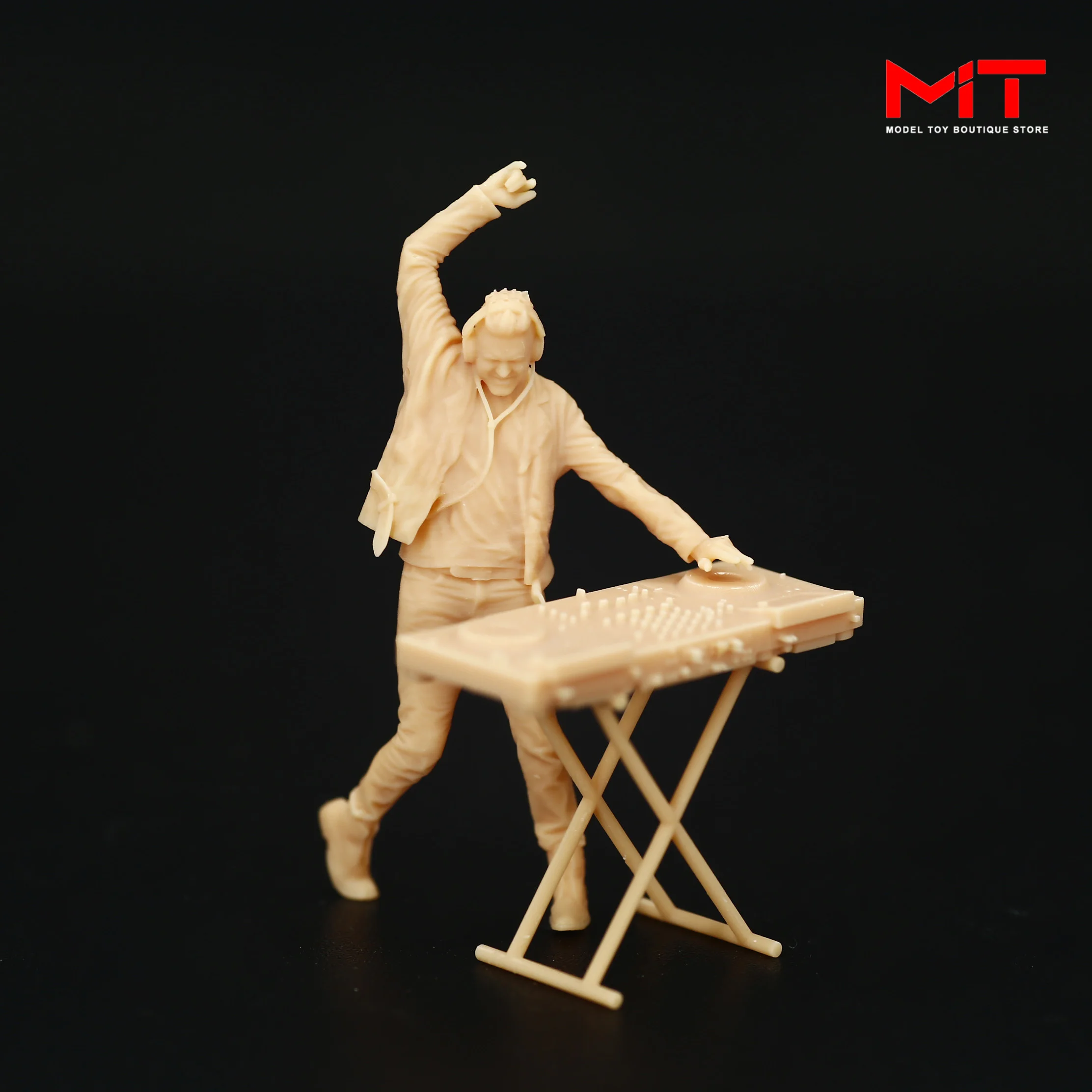 

3D Print Diorama 1/87 1/64 1/43 A309 DJ Male Live music show Figures Miniatures Sand Table Scene Props Model For Cars Toys Decor