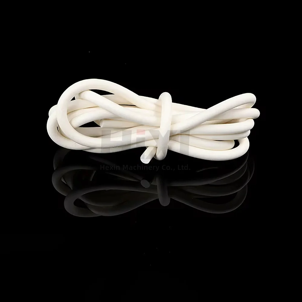 シリコーンゴムスポンジストリップ,白いフォームシール,vmq丸型フォームケーブル,直径1〜30mm, 10m