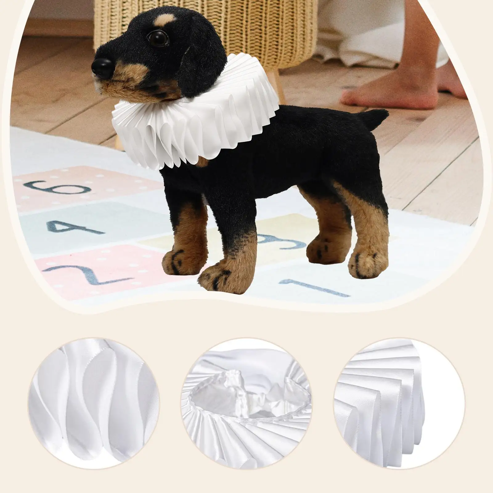 طوق كلب القط الرقبة كشكش إليزابيث كشكش مستلزمات الحيوانات الأليفة لأعياد الميلاد الفيكتورية