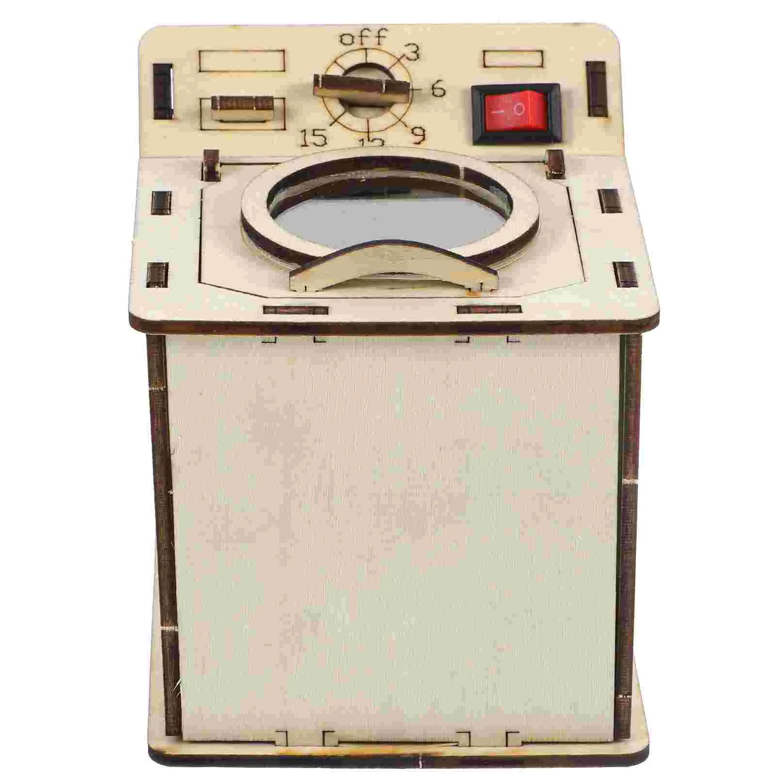 DIY Technology Materials Children’s Toys Washer Machine Educational Experiments Kit Graffiti Train Wooden Science Washing Kids