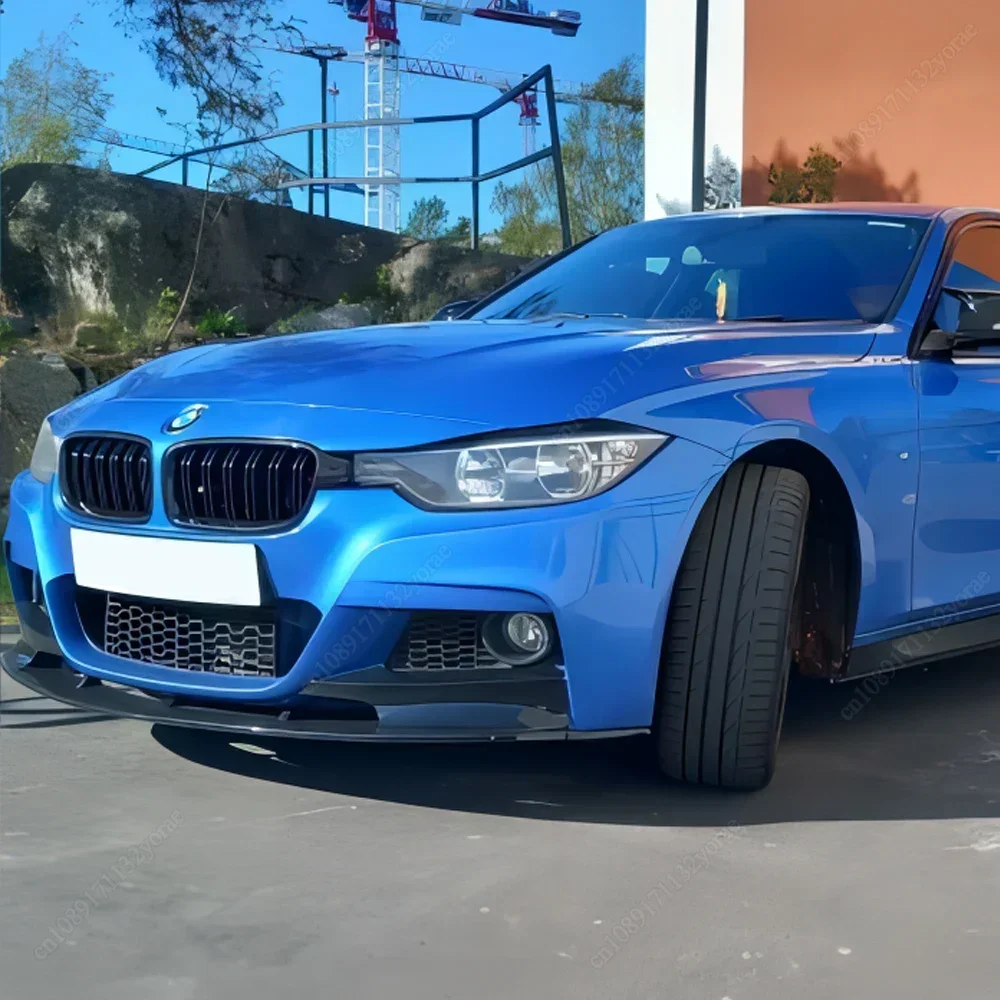 ل BMW 3 سلسلة F30 F31 328i 330i 335i 340i 320d 330d M-Sport 2012-2018 سيارة الجبهة حافة مصد السيارة المفسد الفاصل الناشر بوديكيت