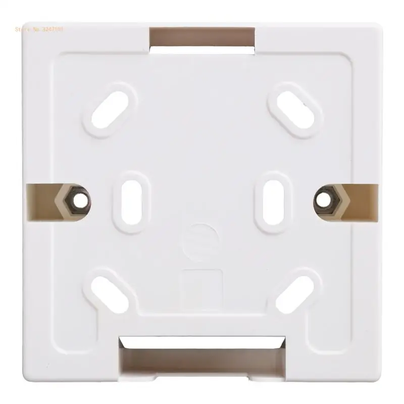 86 Type Wall Mounted Junction Box White PVC Bottom Box for Protection Cover Dropship