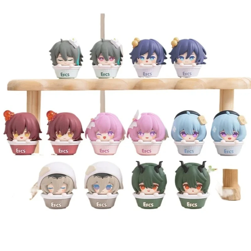 

MiHoYo Honkai Star Rail, подлинная серия лапши быстрого приготовления, штабелируемая сумка для слепых, модные предметы коллекционирования, аниме, настольное украшение, подарки, игрушка