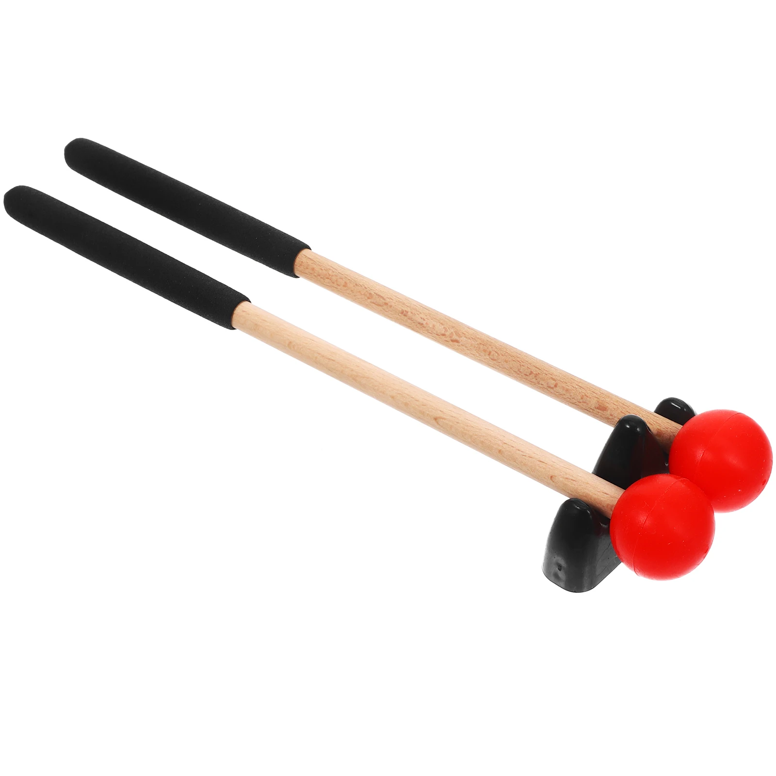 

1 set Airy Drum Mallets Natural Oak Percussion Accessories Marimba Xylophone Rubber Kit Lightweight Durable Tongue for Student