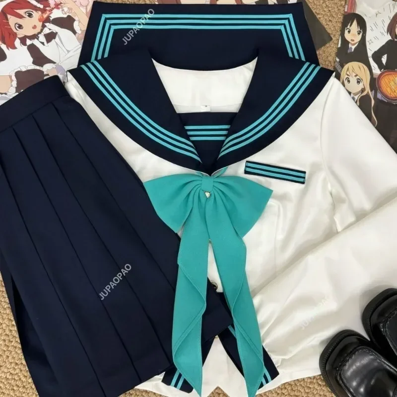 Carino Ins Academy Style Jk Uniforme giapponese a maniche corte Abito da marinaio Gonna a pieghe Set Top a maniche lunghe Giovane ragazza Cosplay